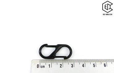 Preview: S-Karabiner, Alu, schwarz Nr. 3